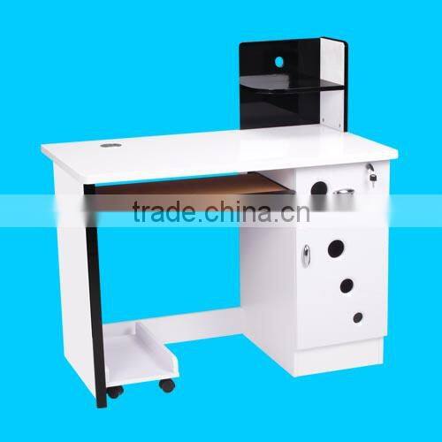 MDF board computer desk with sliding keyboard tray