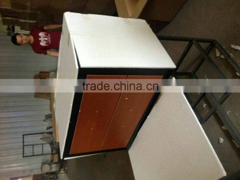 steel wood combination pre- assembled dormitory storage cabinet