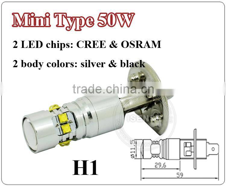 2014 hot LED CREEs 50w fog lamp h1/h3/h4/h7/h8/ /h10/h11
