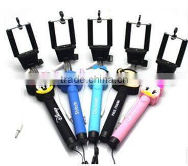 Cartoon Cable Take Pole Selfie Stick for phone