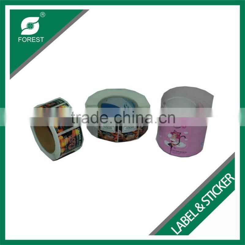 CHEAP SELF ADHESIVE KRAFT PAPER LABELS IN ROLL WITH CUSTOMIZED PRINTING FOR SALE