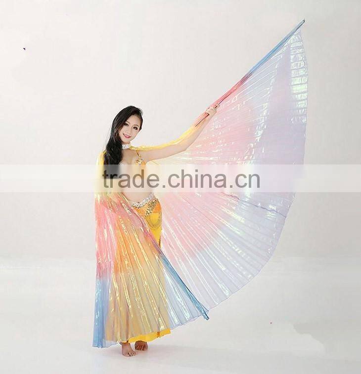 2016 Brand New Rainbow Belly Dance Isis Wings Belly Dancing Costume Wing on Sale