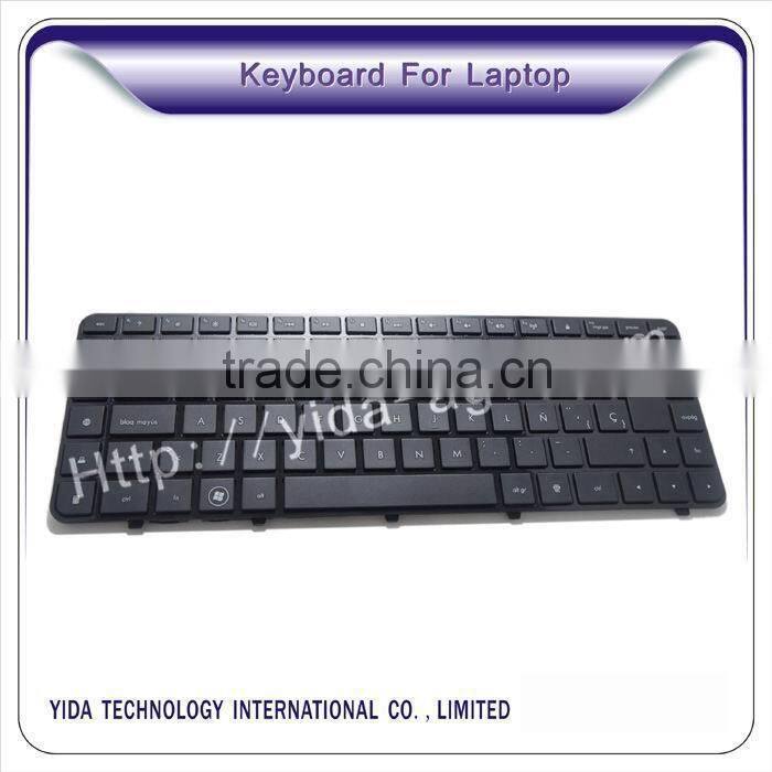 SP/Spanish layout laptop keyboard for HP DV6-3000 with frame back
