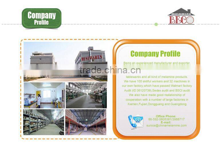 2015 High quality supermarket promotion fine shape water melamine cup