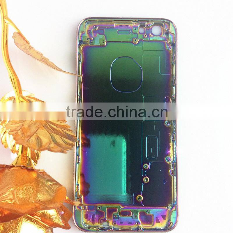 2016 China hotsell product for iphone 6s plus housing rainbow with full crystal for iphone 6s plus 24k gold crystal