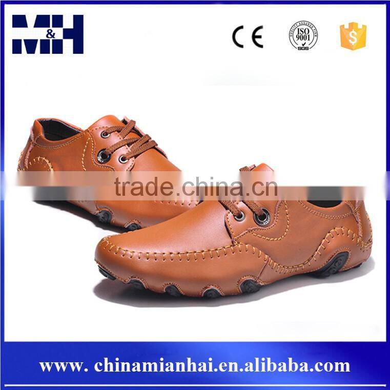 European New Genuine Leather Casual Loafer Driving Italian Shoes Men