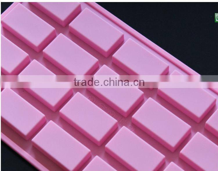 hot selling 20 cavities rectangle silicone soap mould