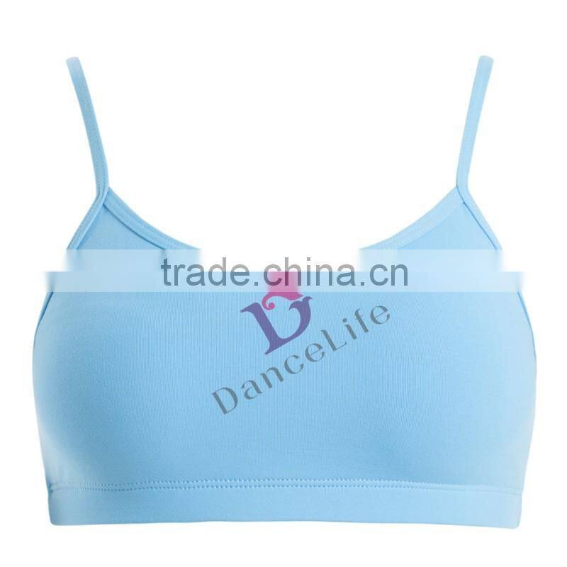 C2417 Wholesale cotton lycra sexy crop bra tops for dance & sports