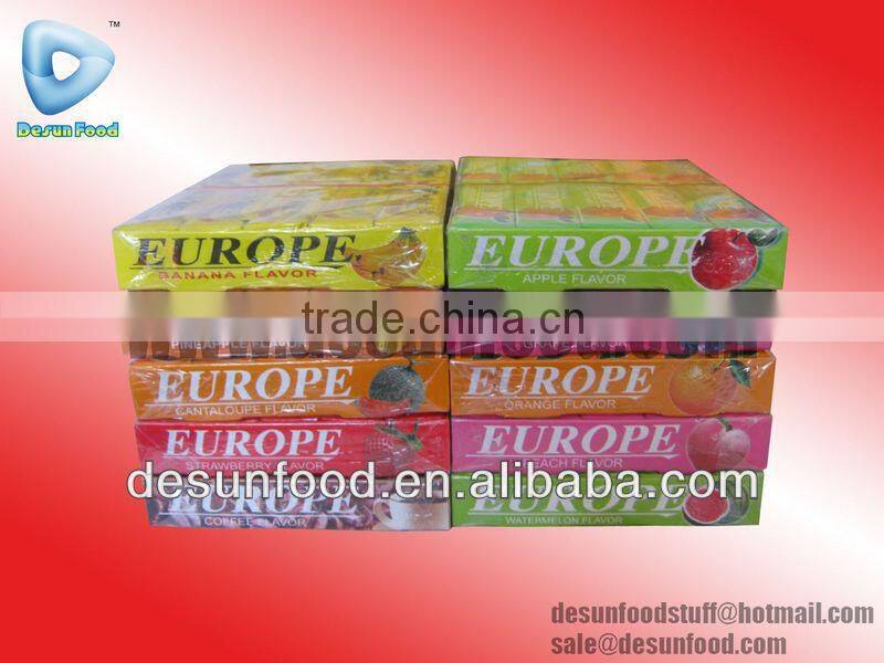 Sandwich box bubble gum with tattoo paper