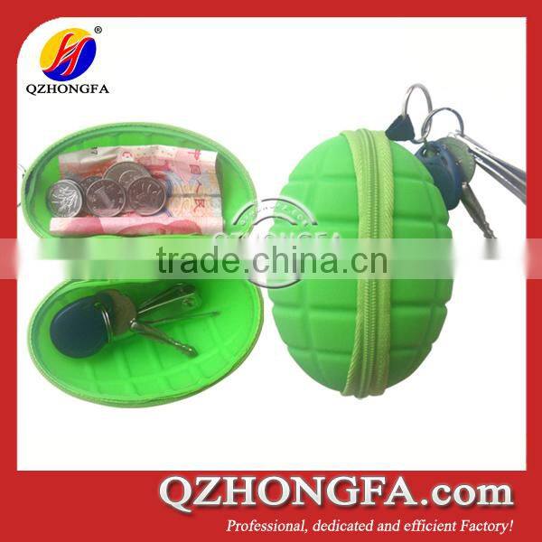 Banana design silicone cheap coin purse