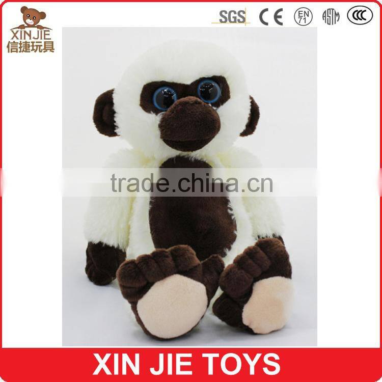 white plush big eyes orangutan toy lovely good quality stuffed orangutan toy manufactuer soft orangutan toy for kids
