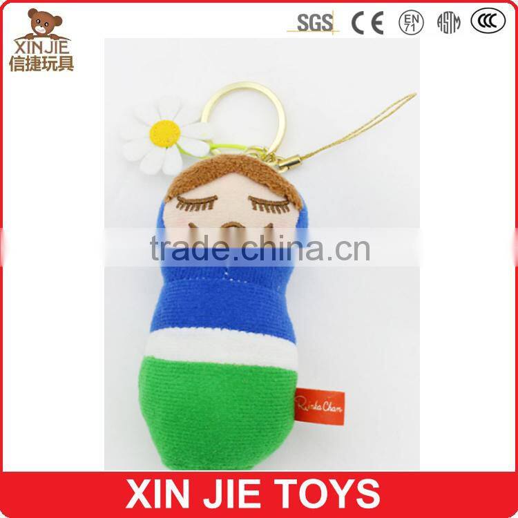 10cm plush mascot doll keychain 8inch soft mascot doll 100% polyester material mascot toys