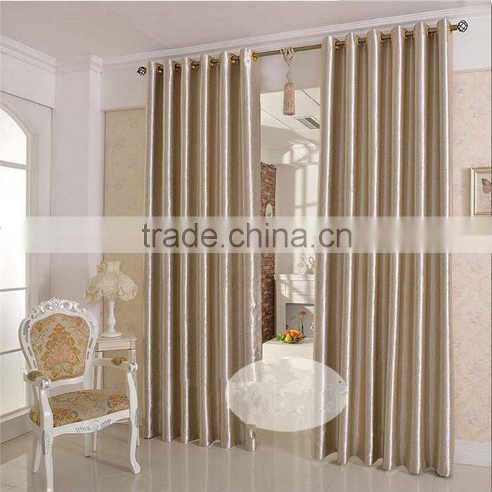 New designs jacquard blackout silk curtain fabric for hotel