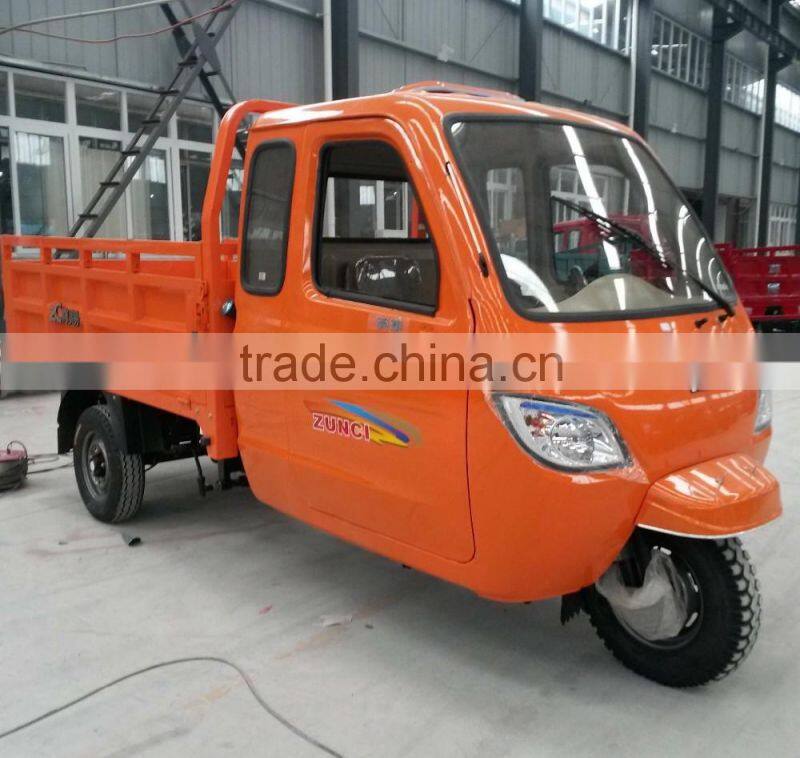 200CC cargo tricycle, rickshaw tricycle, three wheel motorcycle with closed cabin for sale