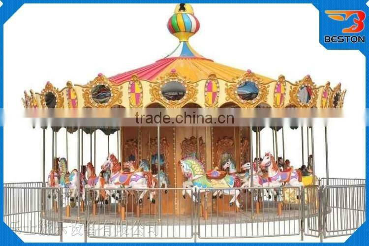 Beston 24 seats luxury carousel,kids carousel rides,carousel horse rides for sale