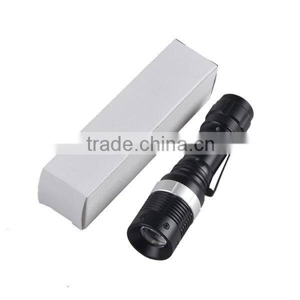 Mini 3Watt Q5 LED Torch Flashlight Zoom AA Small Flash Light