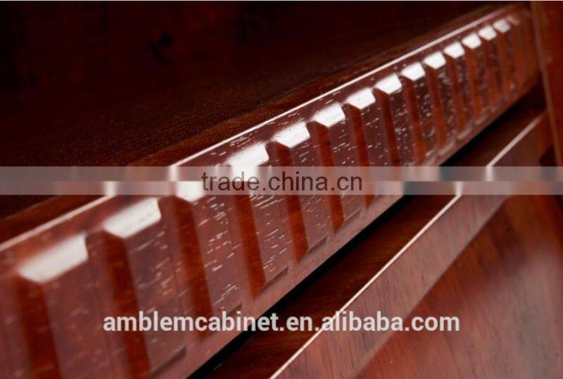 2014 wood grain PVC wardrobe