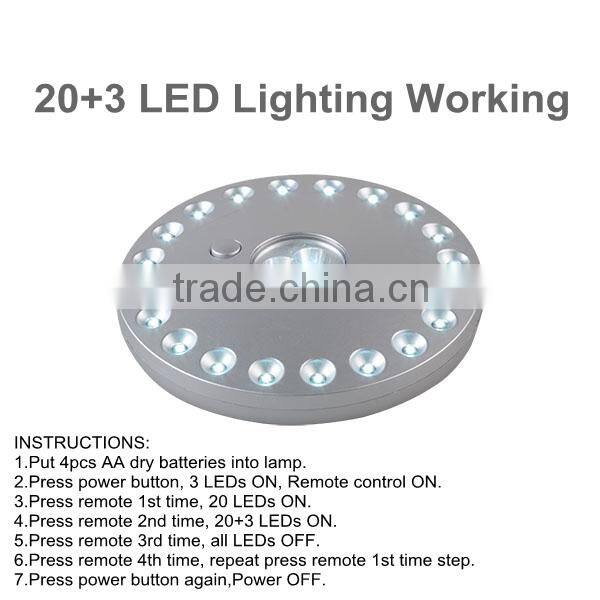 23 Leds Remote control tent light led camping light