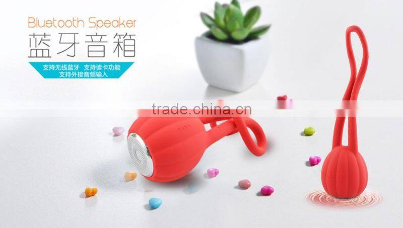 Wholesale low price silicon cartoon mini stereo music outdoor portable rechargeable bluetooth speaker