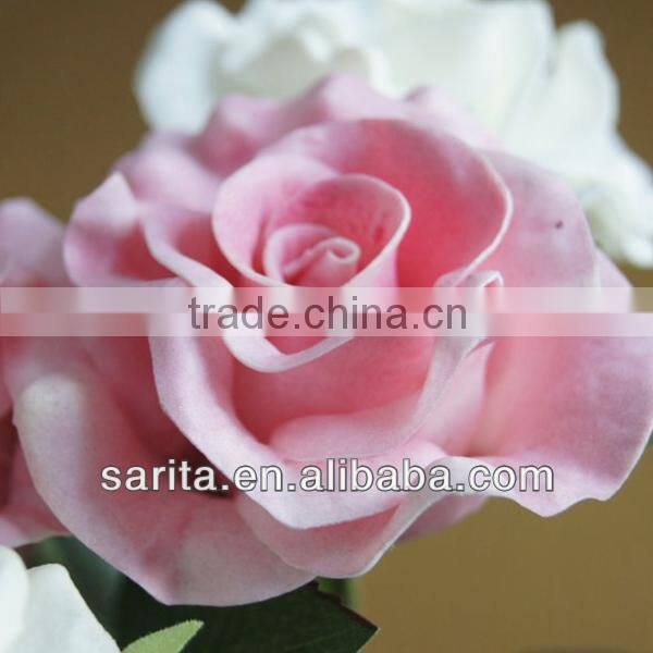 factory direct sale real touch silk flowers with pink colors