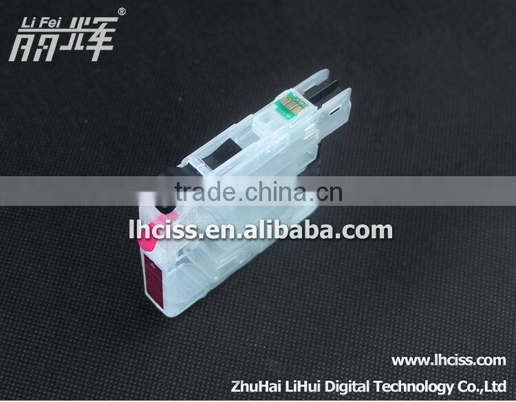 4pcs refillable ink cartridge For Brother LC563 use for Brother MFC-J2310 J2510 3520 J3720 printer with Auto rest chip