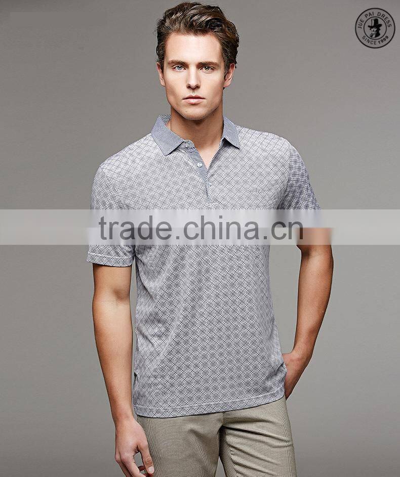Cotton Tailored Fit Plaid Men Polo shirts Manufacturer