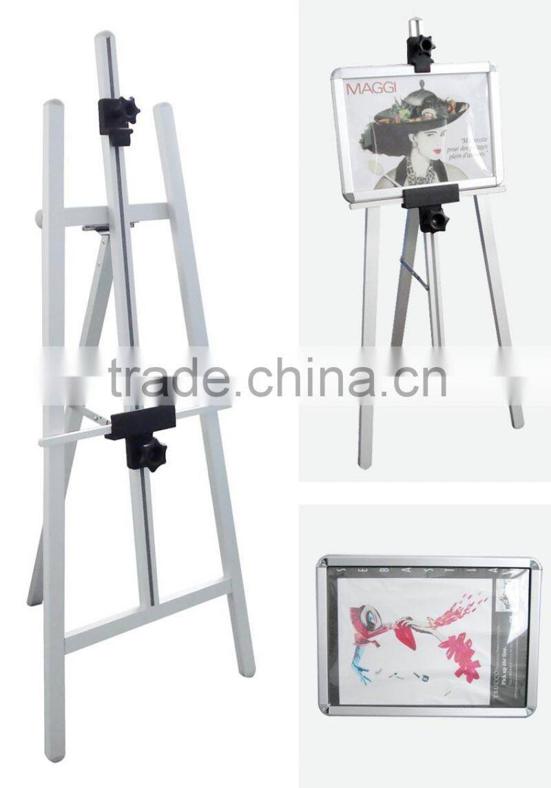 Anodised silver and black poster bracket with holder/Snap Frame with Bracket