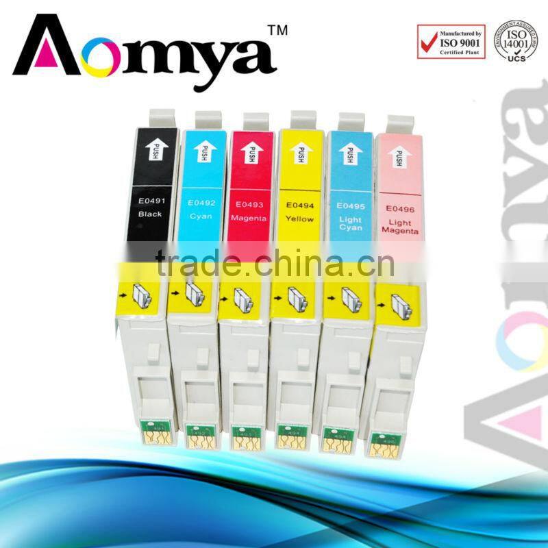 T0491-4 Compatible Inkjet Cartridge for Epson R210,R230,R310,R350,RX510,RX630,RX650 BK
