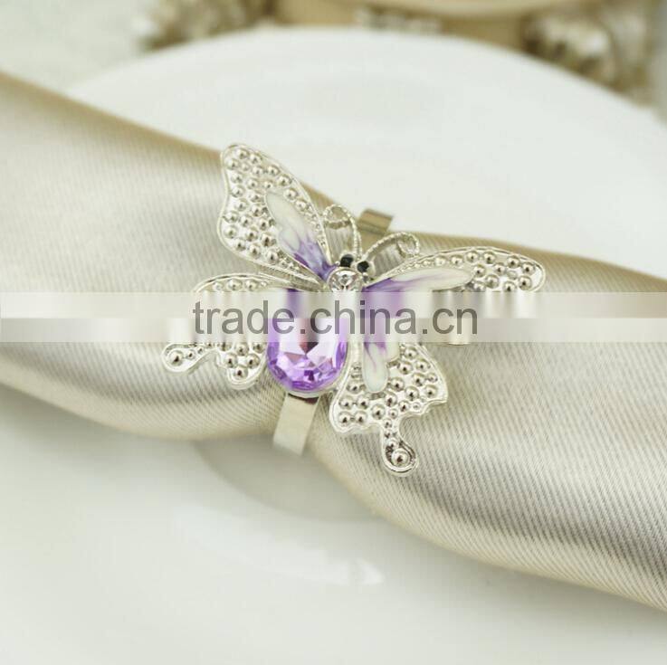 Hot Sale Nice Bulk Wholesale Rhinestone Napkin Rings For Weddings Decoration Diamond Crystal high quality