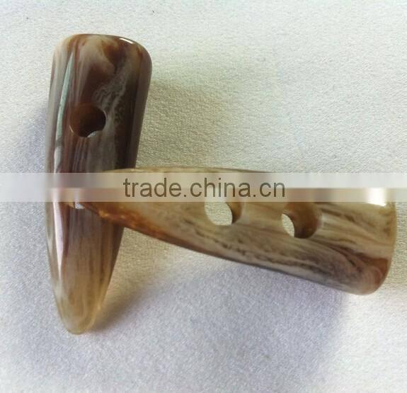 Coat Plastic Horn Toggle Button