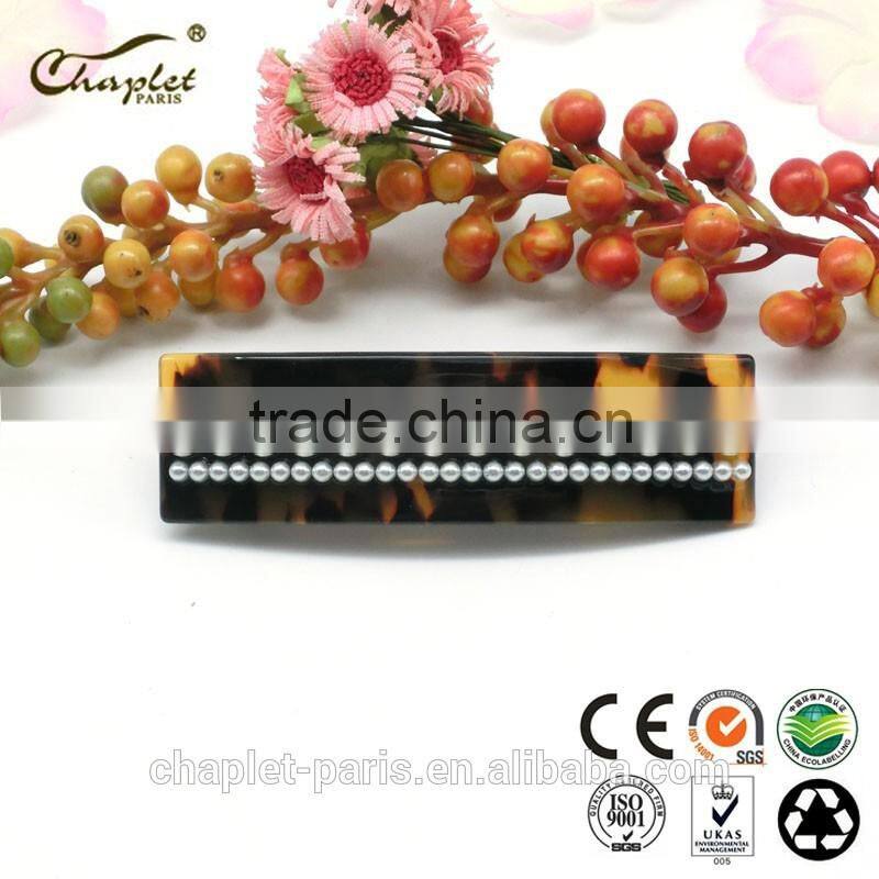 fashion hair barrette with pearl