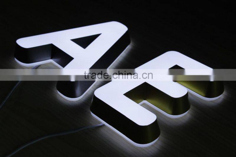 High light 3d acrylic led advertising mini letters sign