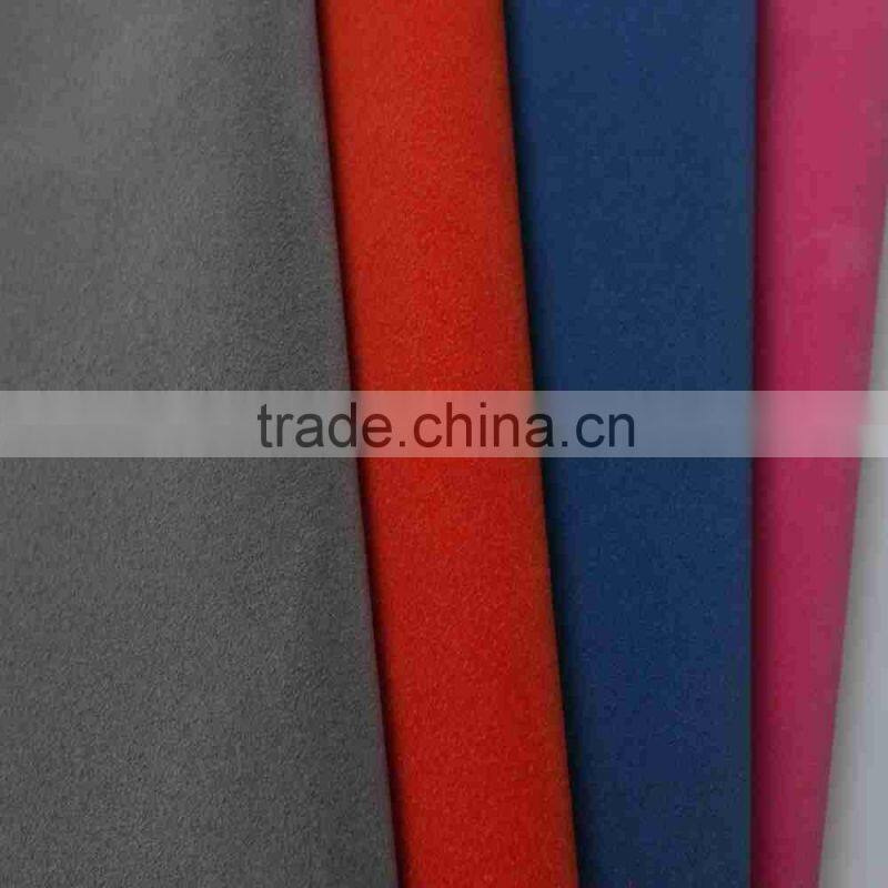flocking leather medium peeled synthetic leather fabric for handbag leather jacket leather shoe