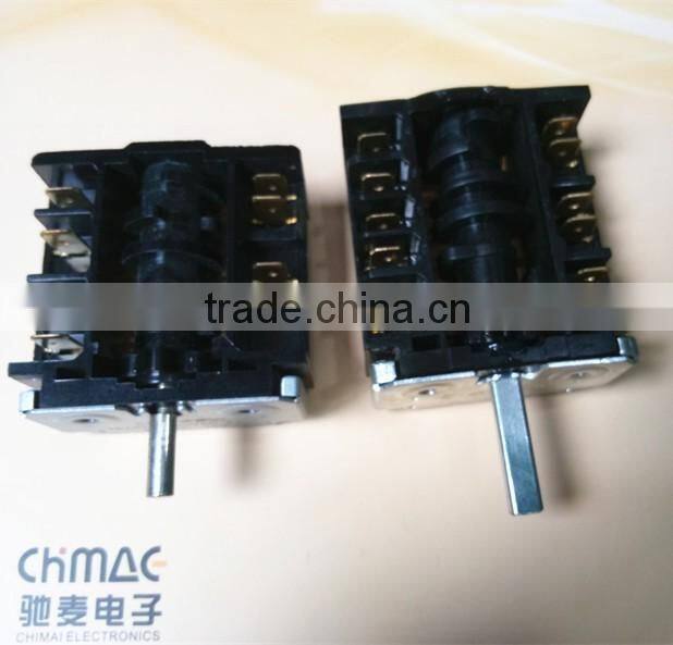 5 position 6 position rotary switch electrical rotary switches heat resistance for oven and gas cooker