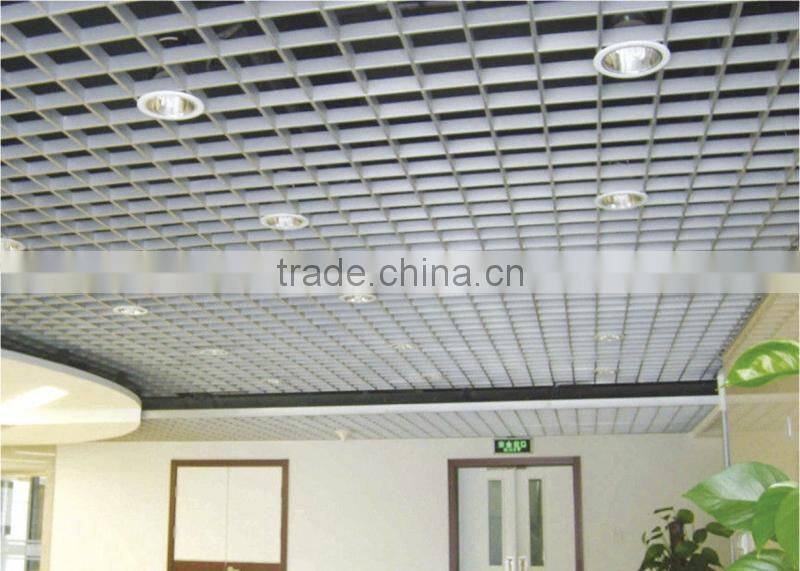 Weather Resistance Aluminum / Metal Open Grid Suspended Ceiling for Shopping Hall
