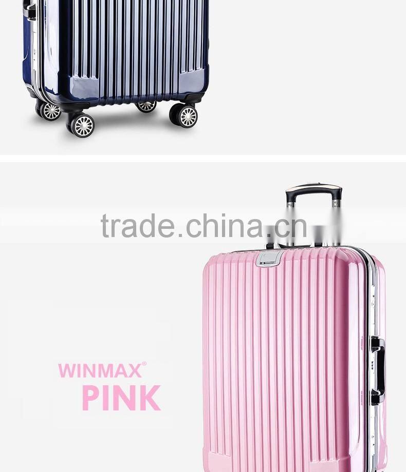 Classics black framed closure durable ABS travel luggage