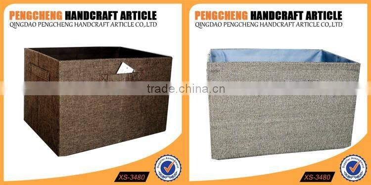 Beautiful brown polyester storage box