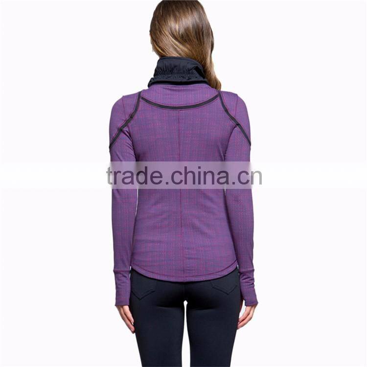 woman plus size custom breathable running yoga jacket women