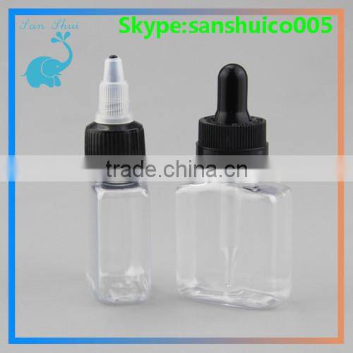 New design plastic empty bottle 30/60/120ml /twist top cap plastic empty bottle 30/60/120ml