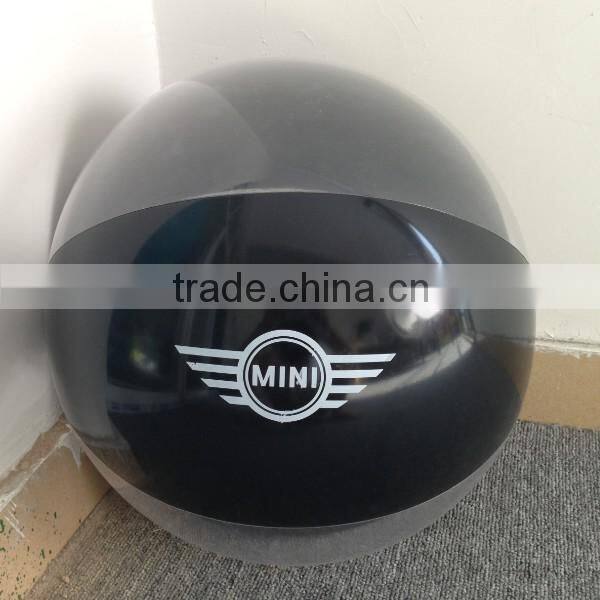 vivid color inflatable ball with white dots imprint, light orange adertising inflatable ball