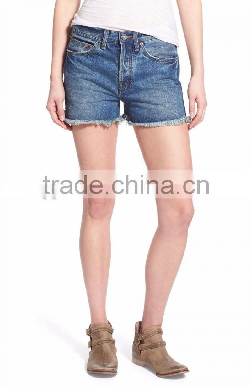 2016 China Wholesale European Fashion Denim Shorts Crafted From Supersoft Cotton Fabric Custom Denim Shorts