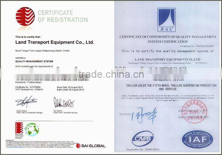 Trailer axle spare parts brake shoe, brake drum, lining