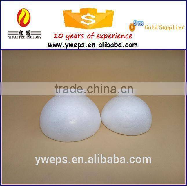 EPS material half round ball/polyfoam ball for christmas decoration