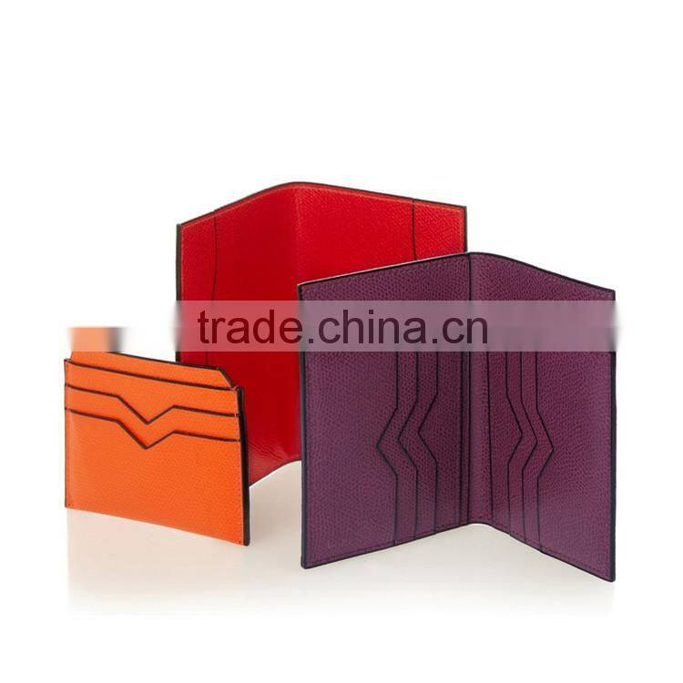 Top grain leather in high quality standard leather card holder for business