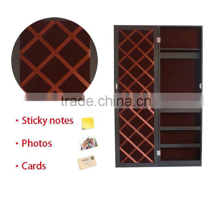 Wall Mirror Jewelry Storage Cabinet