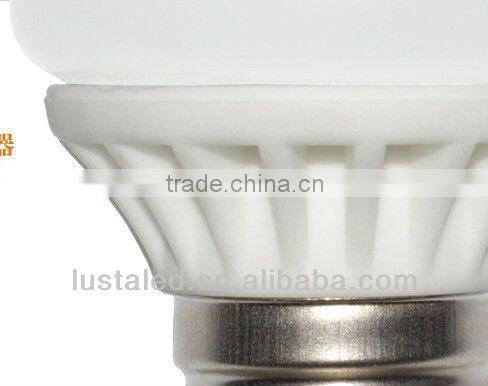 Ceramic LED Bulb 3W, 270lm, E24/E14 Base, AC 85-265V Input, Ceramic+ Glass Housing, CE Rohs Approved, 3 Years Warranty