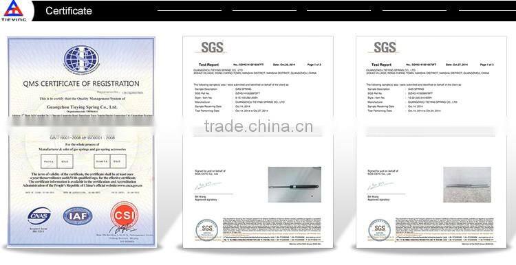 Safety locking shroud gas spring YQ8/18-200-460(a-a)500