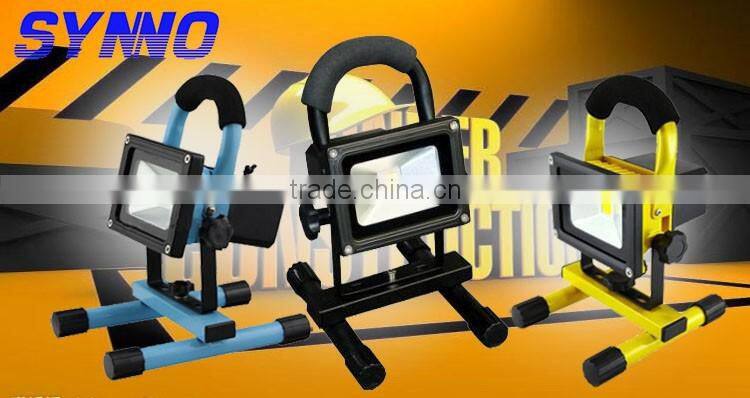 10w 20w 30w portable led luminaire rechargeable flood light