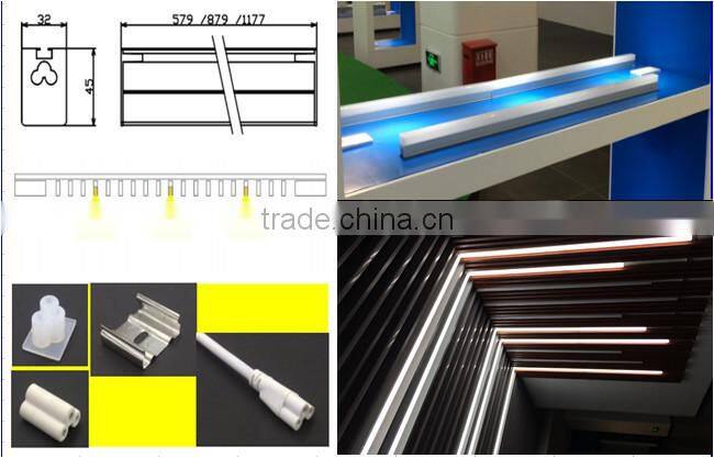 TIWIN new style office light 14W 1200mm 4 FT square long LED batetn lighting led
