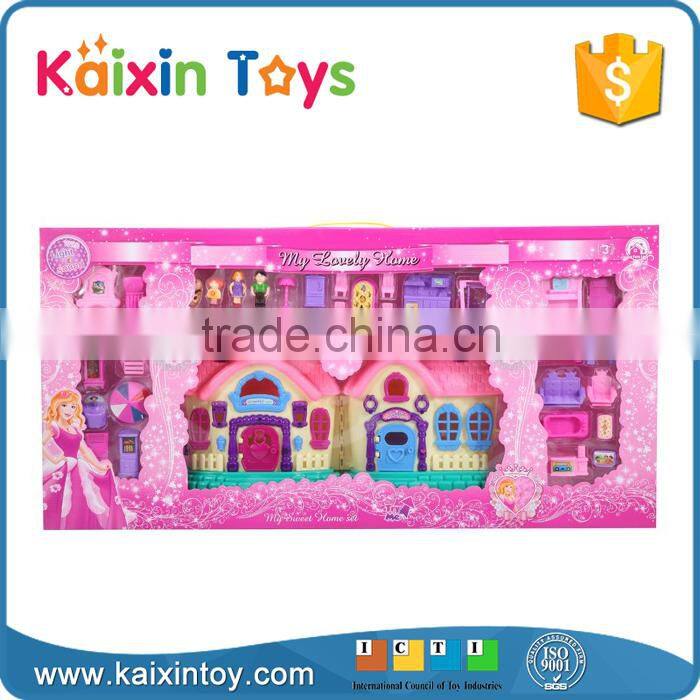 10241613 Hot Sale Fashion Girl Castle Play Set With Light And Music